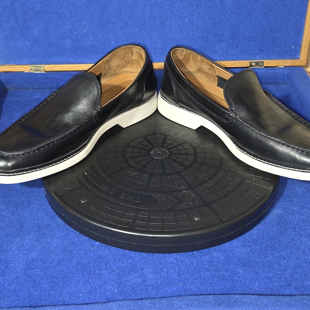 Men's Allen Edmonds Wilder Black Leather Dress/Casual Loafers, Sz. 10D-US - Picture 6 of 8